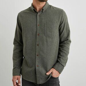 Rails Olive Solid Flannel Shirt